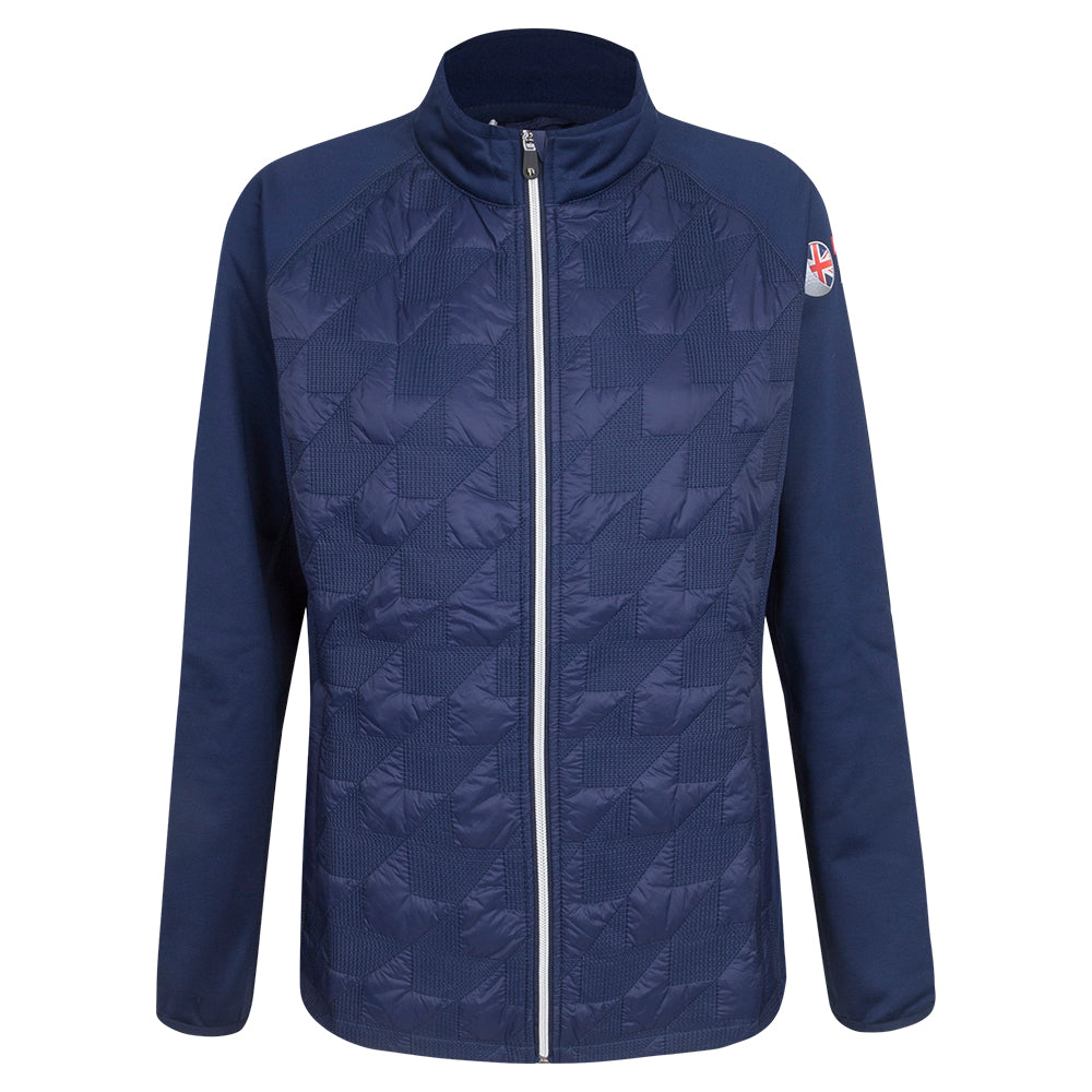 British Masters Women&#39;s Navy Quilted Jacket