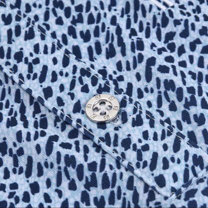 Amgen Irish Open FootJoy Women's Navy Print Polo Shirt