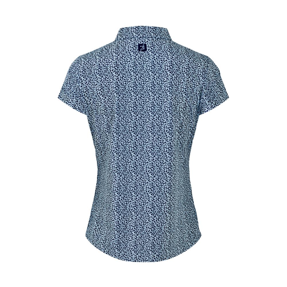 Amgen Irish Open FootJoy Women's Navy Print Polo Shirt