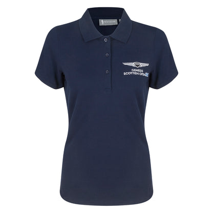 Genesis Scottish Open Women's Glenmuir Navy Polo Shirt