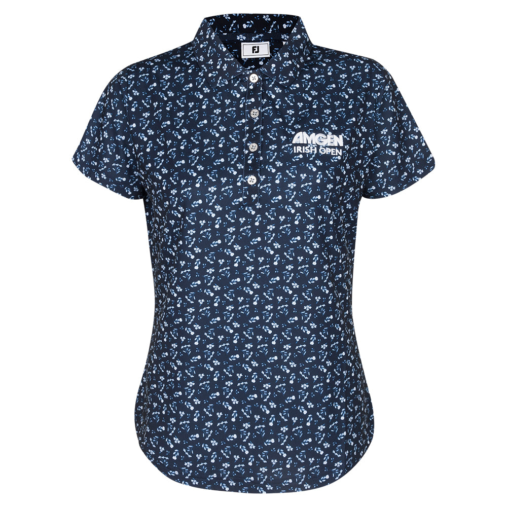 Amgen Irish Open FootJoy Women's Floral Print Polo Shirt
