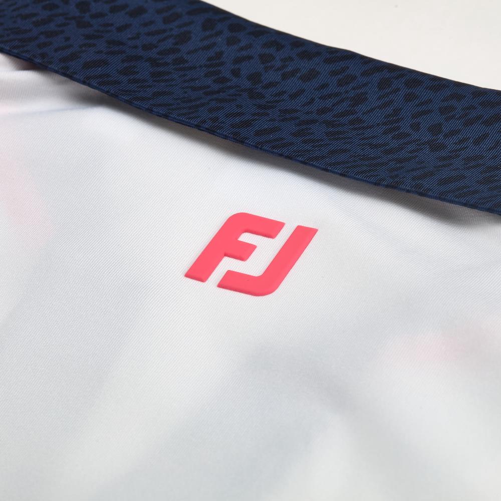 Amgen Irish Open FootJoy Women's White/Navy Polo Shirt