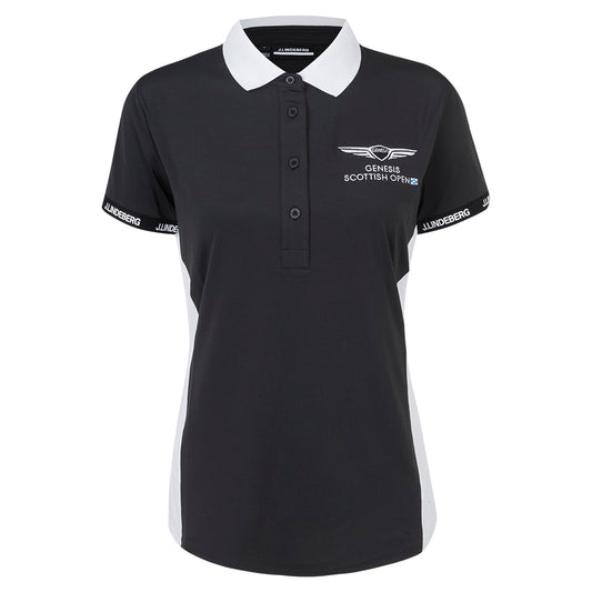 Genesis Scottish Open J.Lindeberg Women's Black Polo Shirt