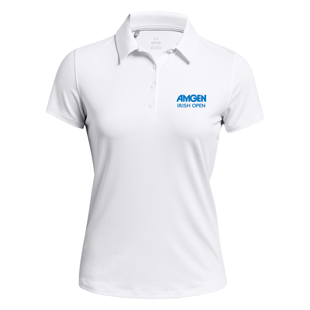 Amgen Irish Open Under Armour Women&#39;s White Polo Shirt