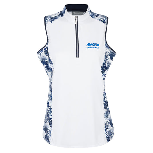 Amgen Irish Open Glenmuir Women's Sleeveless Zip Polo Shirt