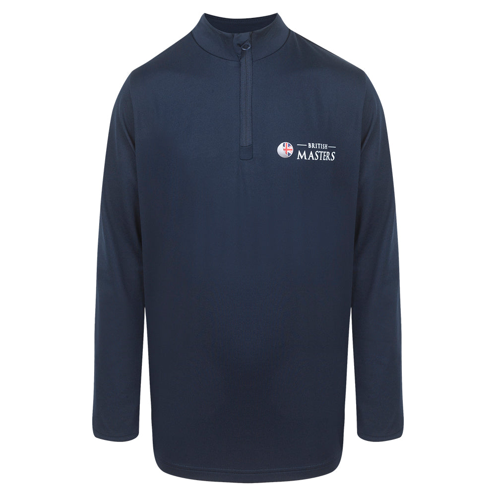 Betfred British Masters Youth 1/4 Zip Midlayer - Navy view 1