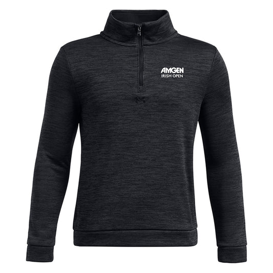 Amgen Irish Open Under Armour Junior Black 1/4 Zip Mid Layer