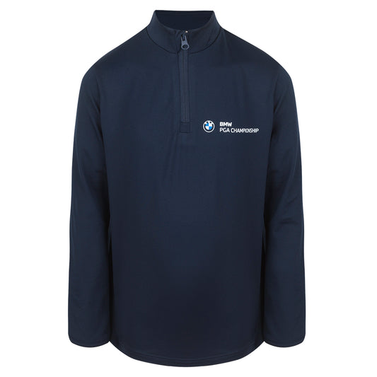 BMW PGA Championship Youth 1/4 Zip Midlayer - Navy