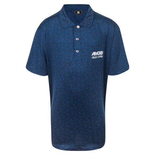 Amgen Irish Open FootJoy Youth Navy Floral Print Polo Shirt
