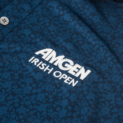 Amgen Irish Open FootJoy Youth Navy Floral Print Polo Shirt