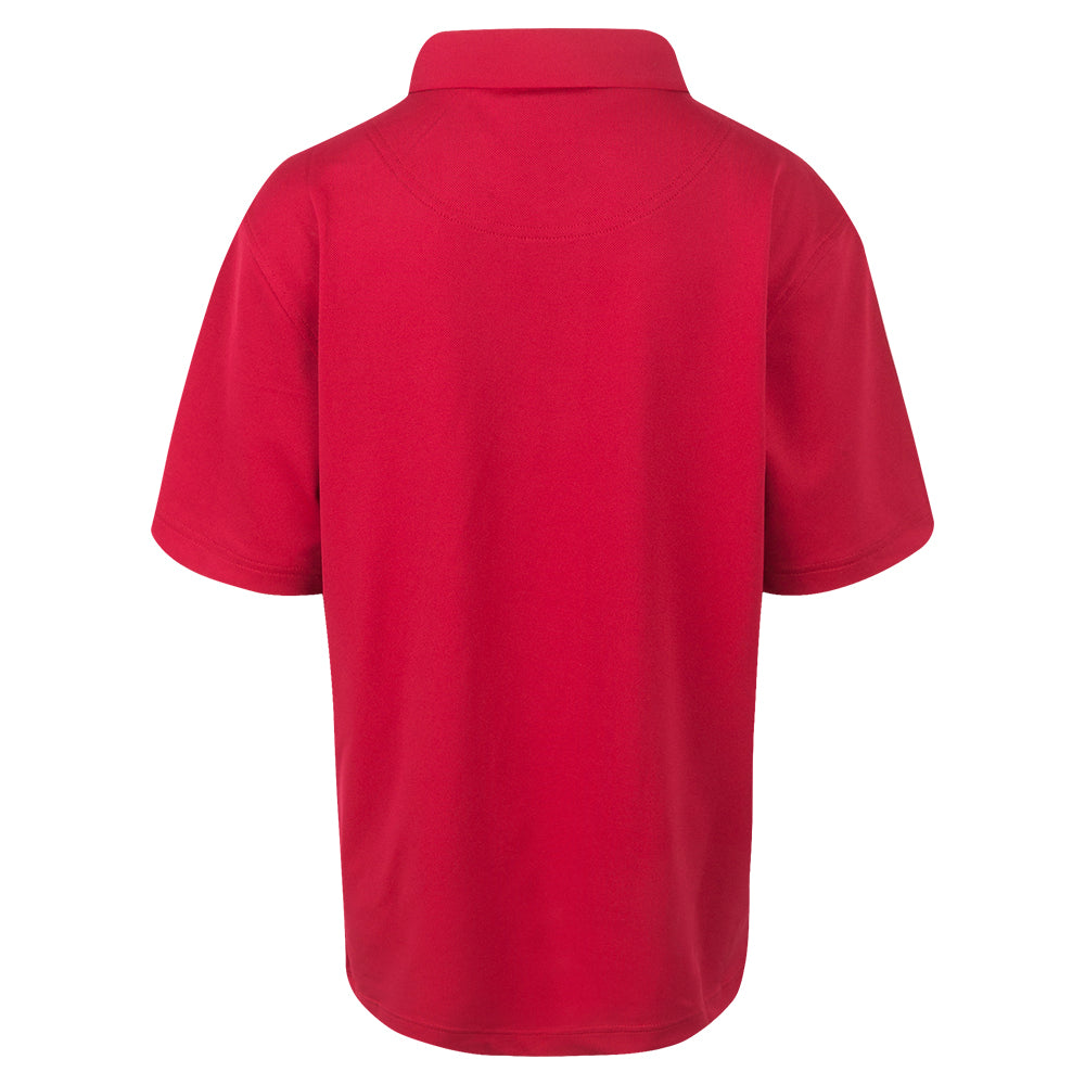 Betfred British Masters FootJoy Youth Red Polo Shirt view 2