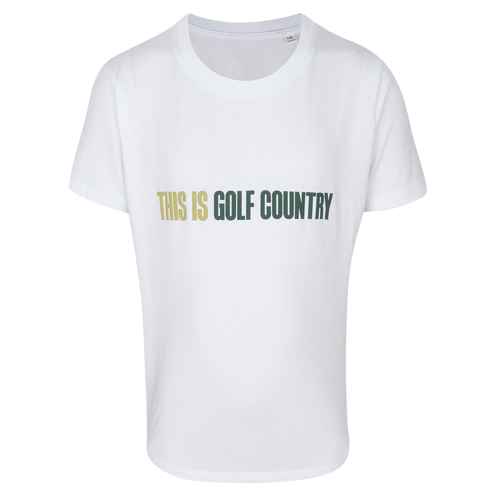 Genesis Scottish Open This Is Golf Country Junior White T-Shirt