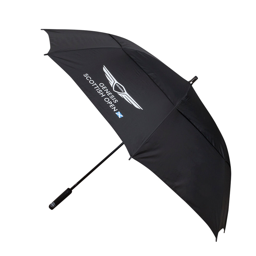 Genesis Scottish Open Vented Umbrella - Black - Front