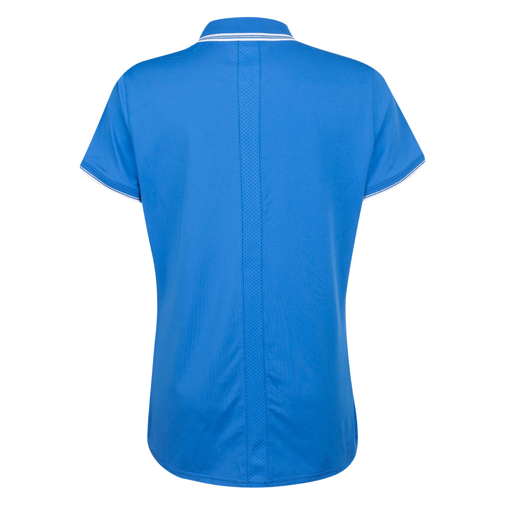Genesis Scottish Open Glenmuir Women's Blue Zipped Polo Shirt