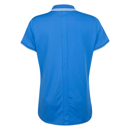 Genesis Scottish Open Glenmuir Women's Blue Zipped Polo Shirt