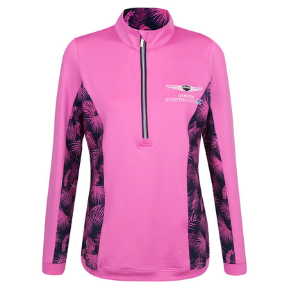 Genesis Scottish Open Glenmuir Women's Tropical Print Full Zip Mid Layer