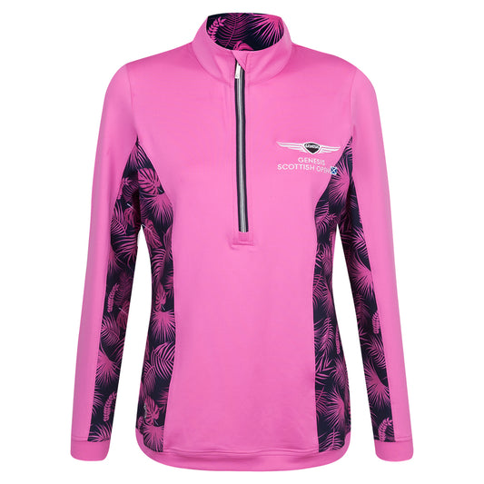 Genesis Scottish Open Glenmuir Women's Tropical Print Full Zip Mid Layer