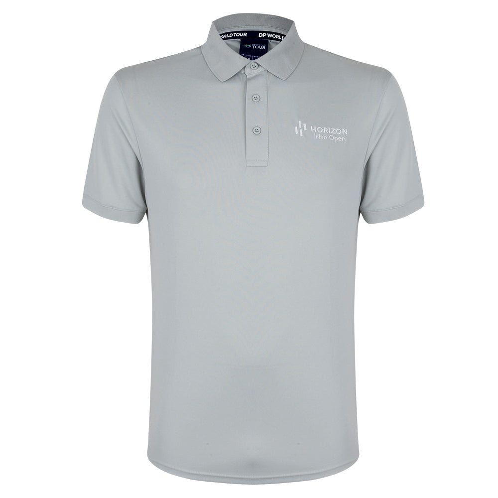 Horizon Irish Open Men's Grey Polo Shirt - Front