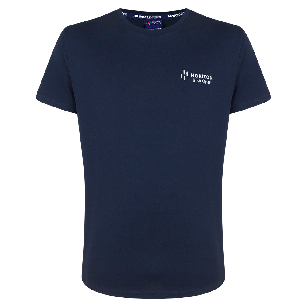Horizon Irish Open Men&#39;s Navy T-Shirt - Front