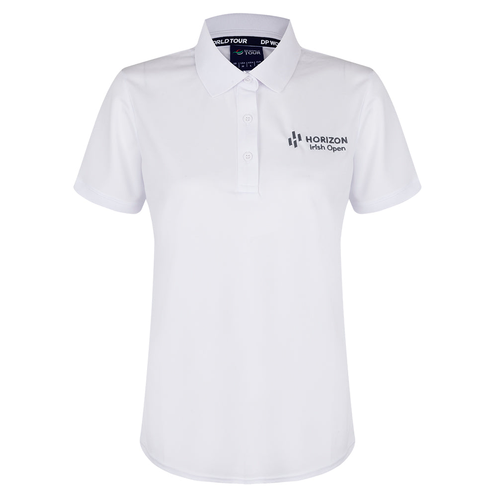 Horizon Irish Open Women's White Polo Shirt - Front