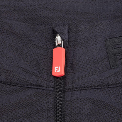 Betfred British Masters FootJoy Men's Black Marl 1/4 Zip Midlayer