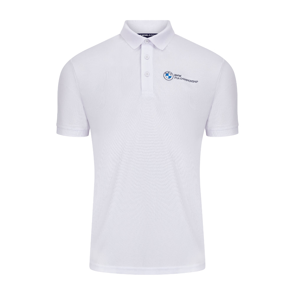 BMW PGA Championship Men's White Polo Shirt - Front