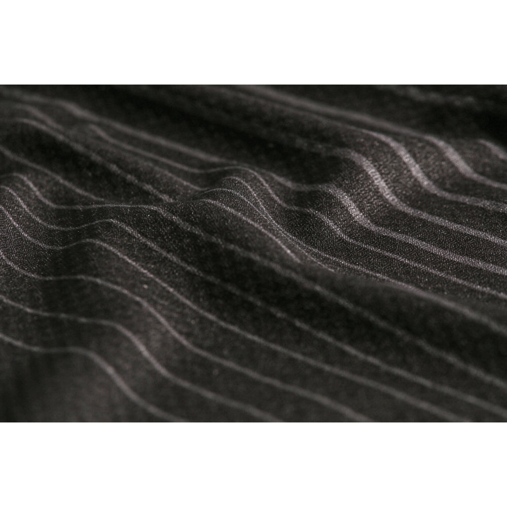 BMW PGA Championship Men's Black Striped Polo Shirt - Pattern Close-up