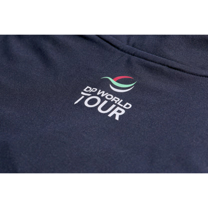 BMW PGA Championship Men's Navy 1/4 Zip Mid Layer - Logo Close-up