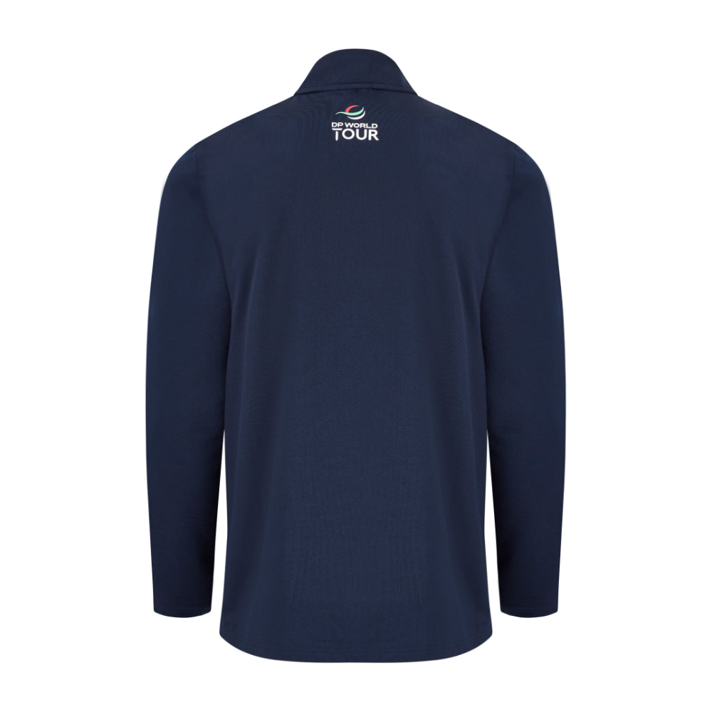 BMW PGA Championship Men's Navy 1/4 Zip Mid Layer - Back