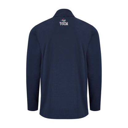 BMW PGA Championship Men's Navy 1/4 Zip Mid Layer - Back