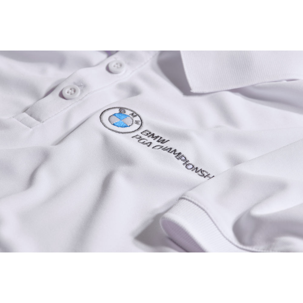 BMW PGA Championship Youth White Polo Shirt - Badge Close-up