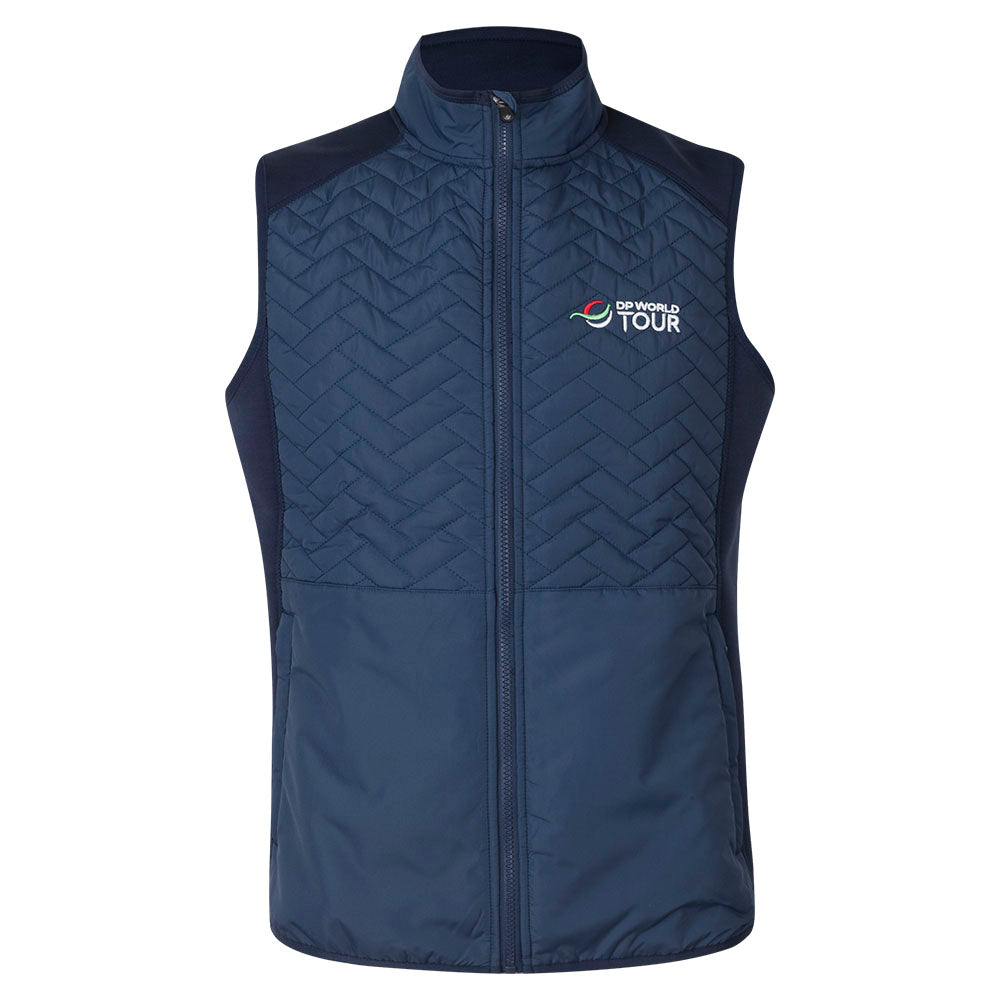 Mens DP World Tour Gust Gilet - Navy - Front