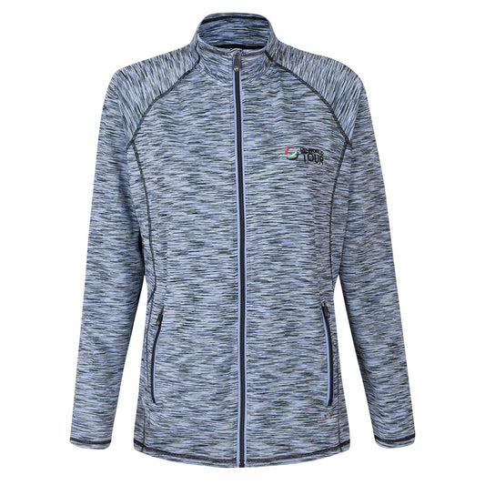 Women's DP World Tour Space Mid Layer - Lilac/Black - Front