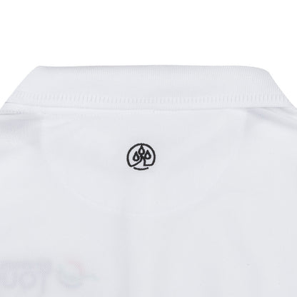 Women's DP World Tour Sleeveless Polo - White - Logo Close-up
