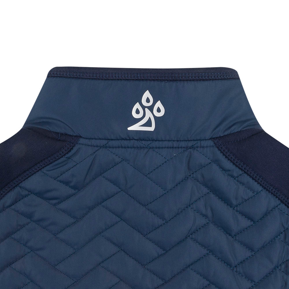 Mens DP World Tour Gust Gilet - Navy - Logo Close-up