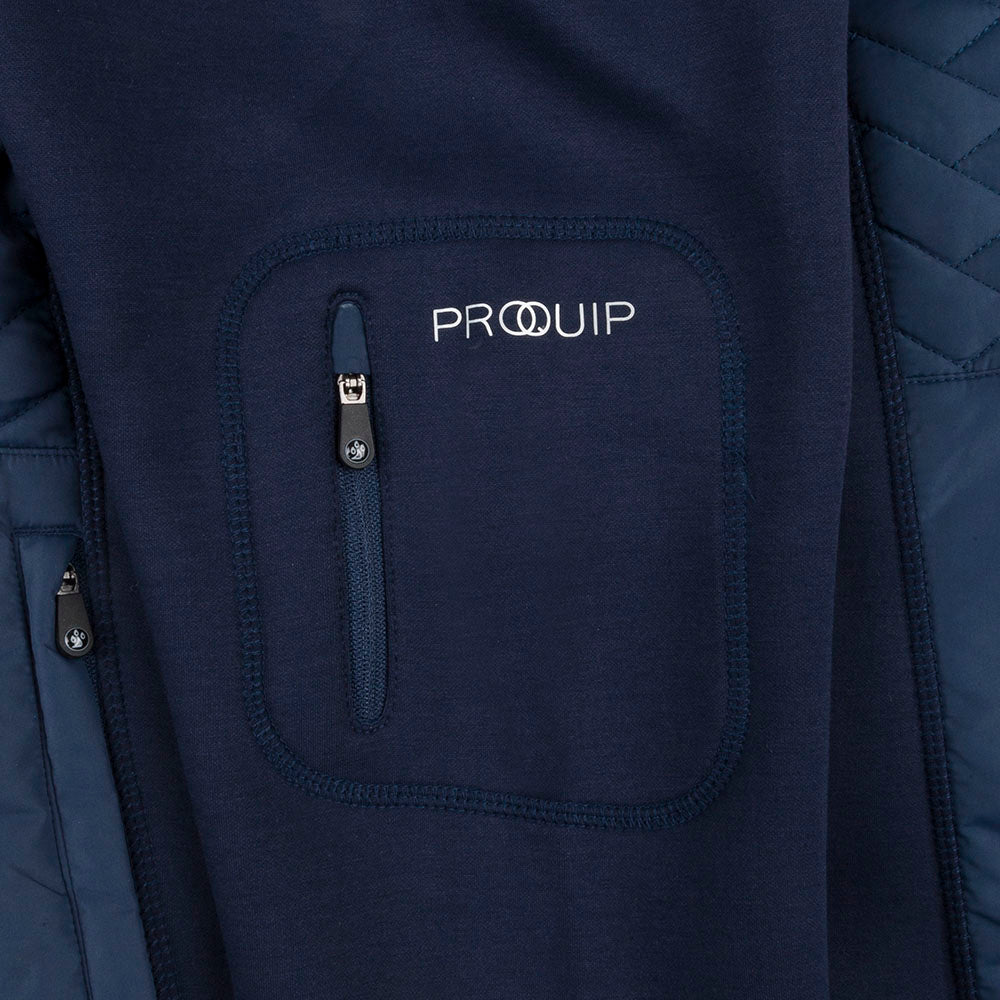 Mens DP World Tour Gust Jacket - Navy - Pocket Close-up