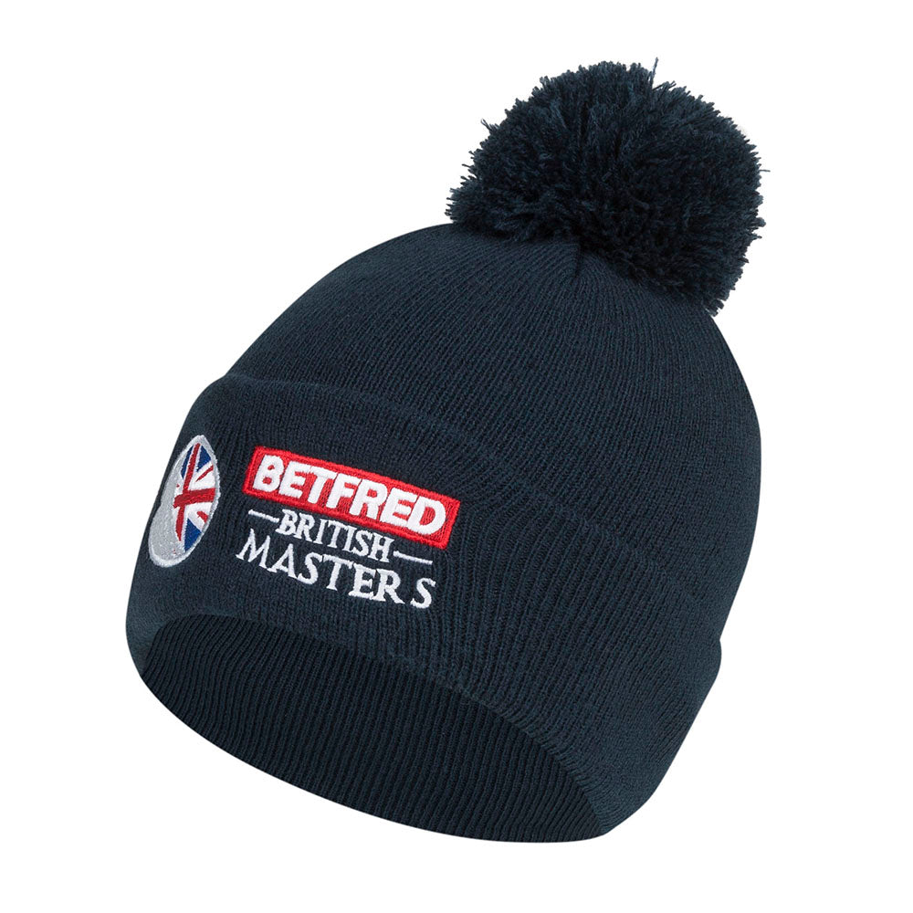 British Masters Bobble Hat - Navy - Front