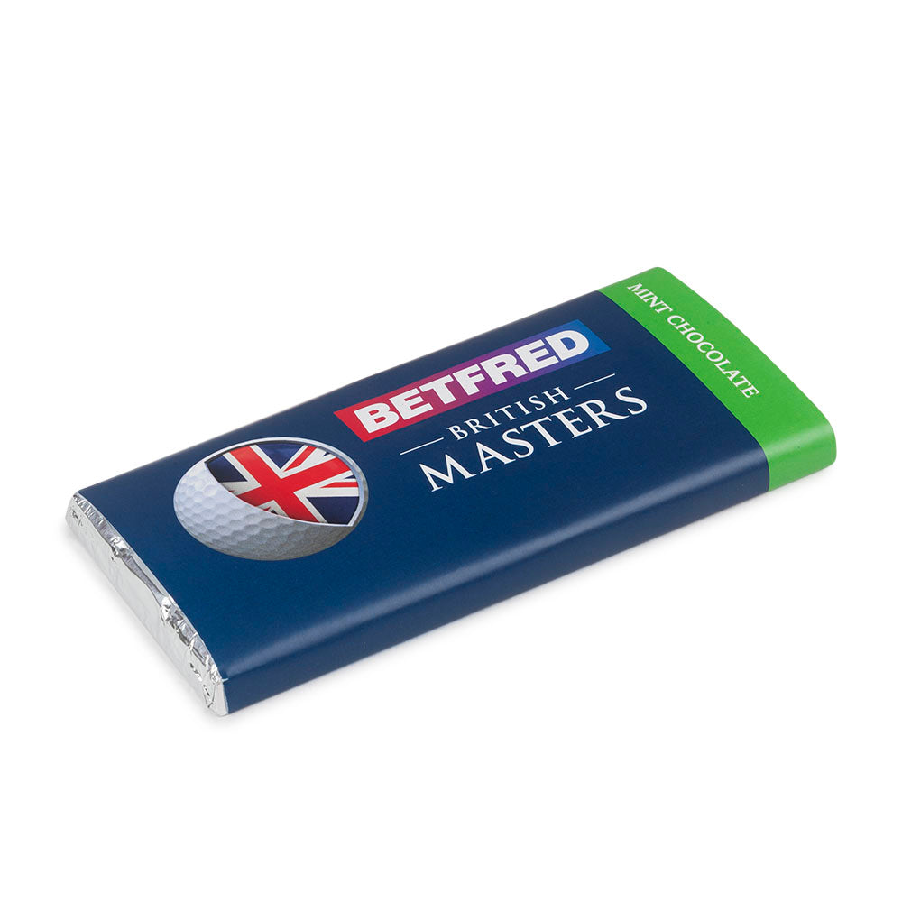 British Masters Mint Chocolate 100g - Front