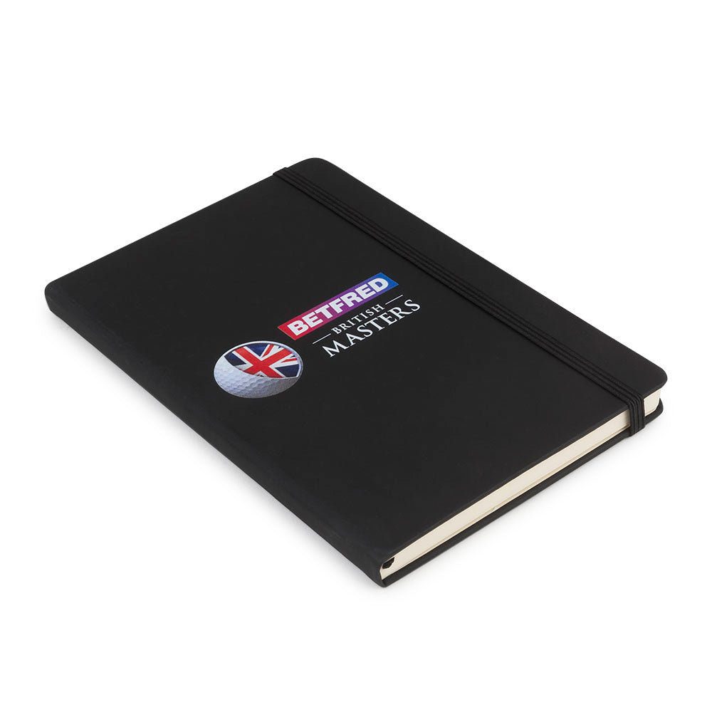British Masters Soft Feel A5 Notebook - Black