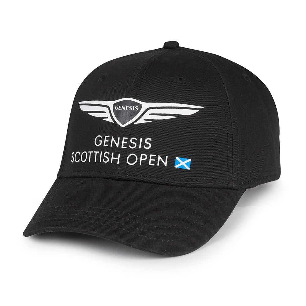 Genesis Scottish Open Cotton Cap - Black - Front