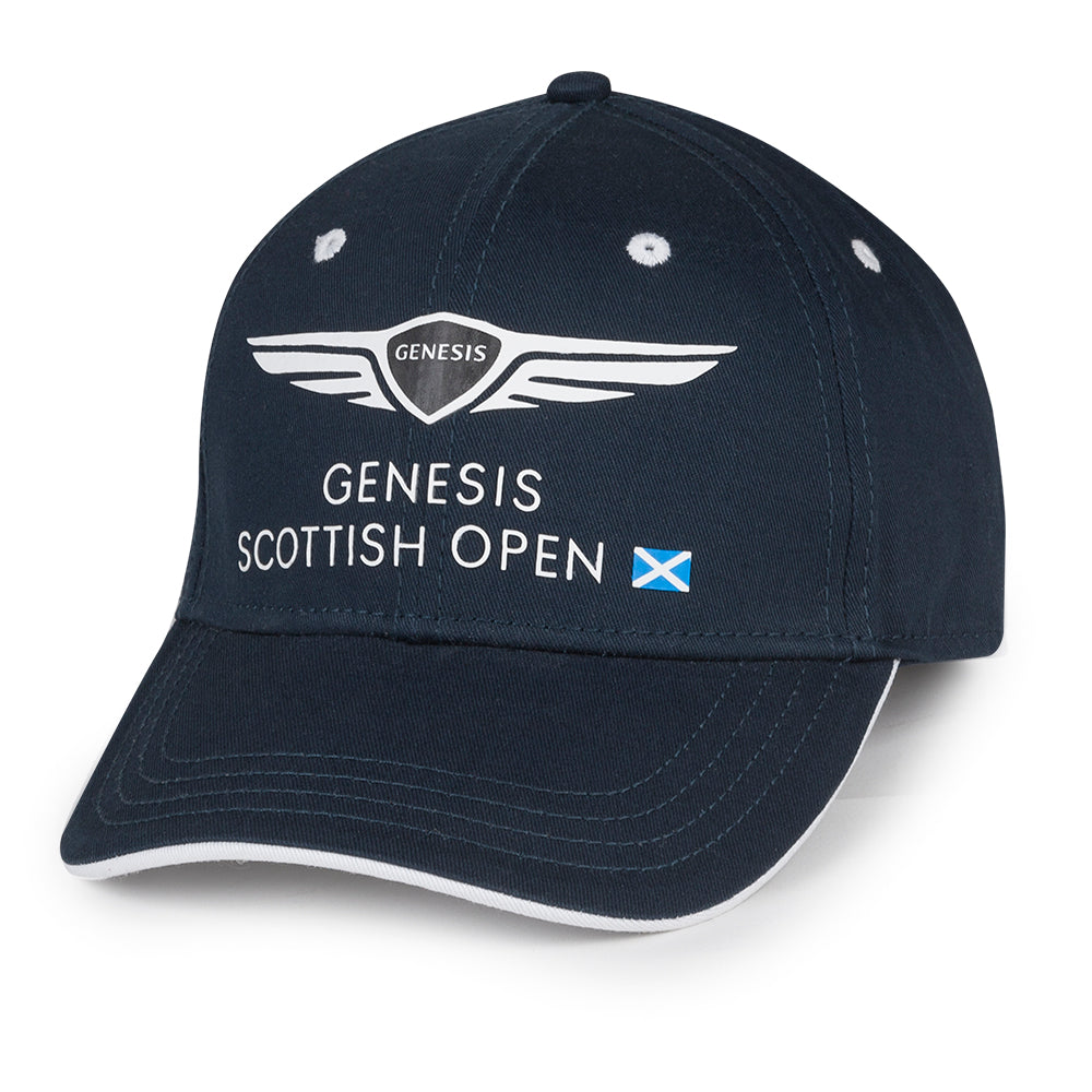 Genesis Scottish Open Navy Cotton Cap - Navy - Front