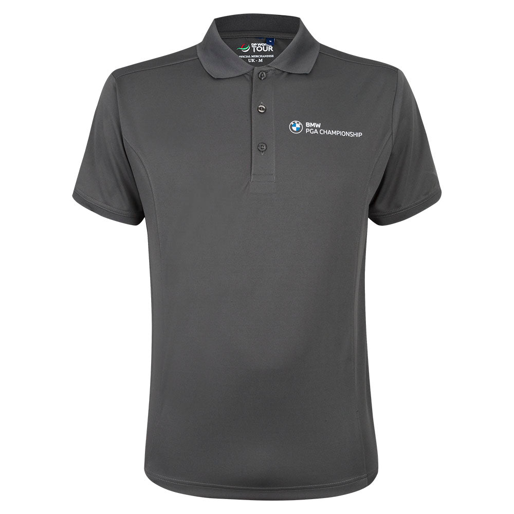 BMW PGA Championship Men's Grey Polo - Front