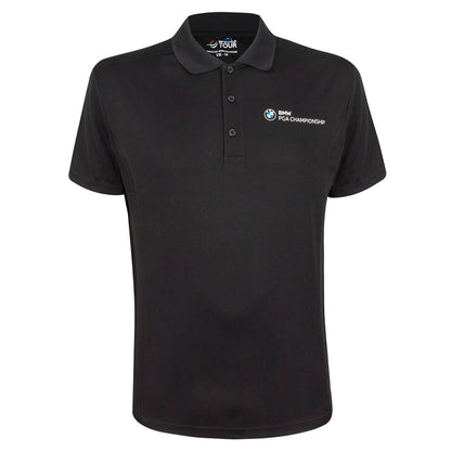 BMW PGA Championship Men's Black Polo - Front