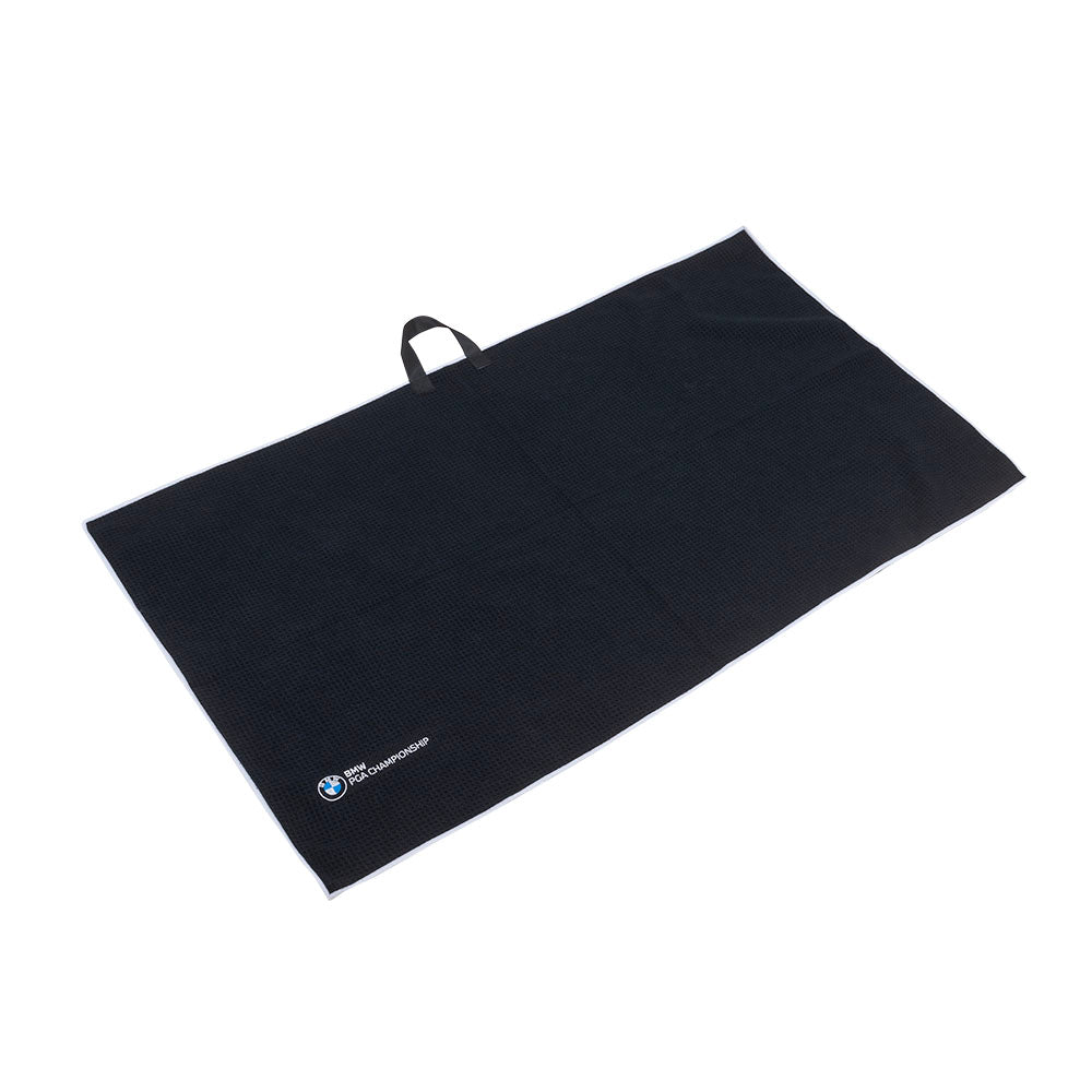 BMW PGA Championship Caddy Towel - Black - Front