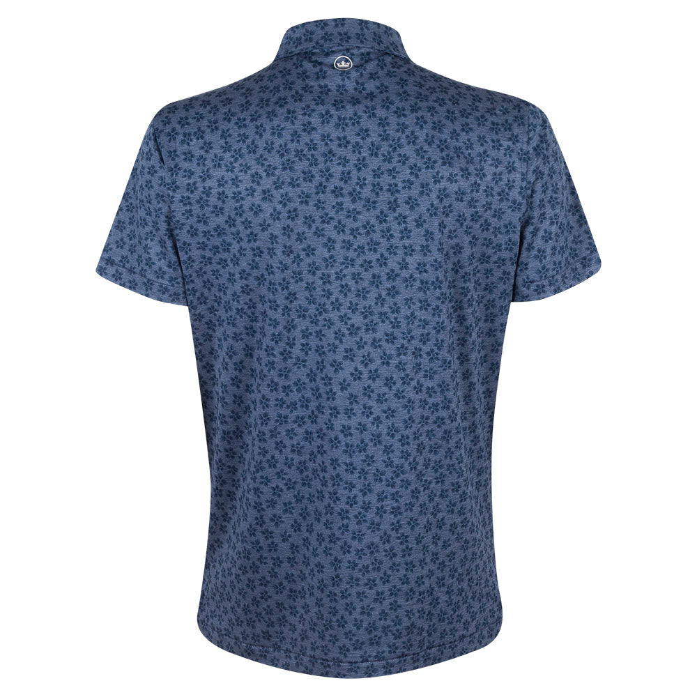 BMW PGA Championship Peter Millar Men's Navy Print Polo - Back