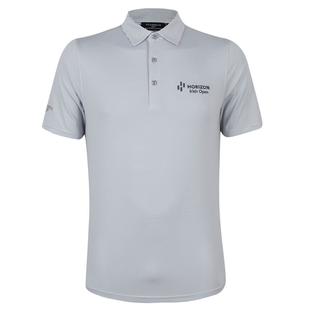 Horizon Irish Open Glenmuir Polo Shirt - Light Grey - Front