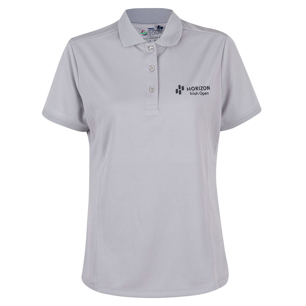 Horizon Irish Open Women's Polo Shirt - Grey - Front