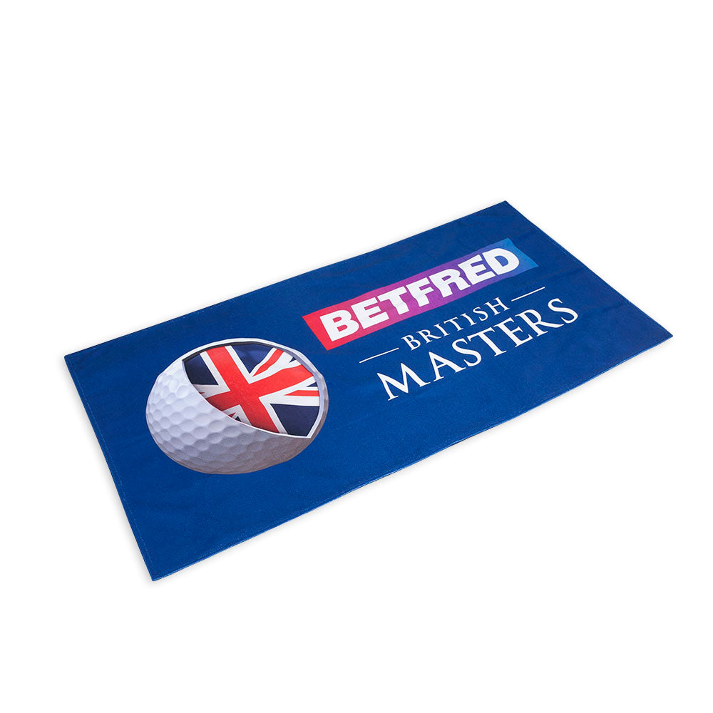 British Masters Beach Towel - Navy - Front