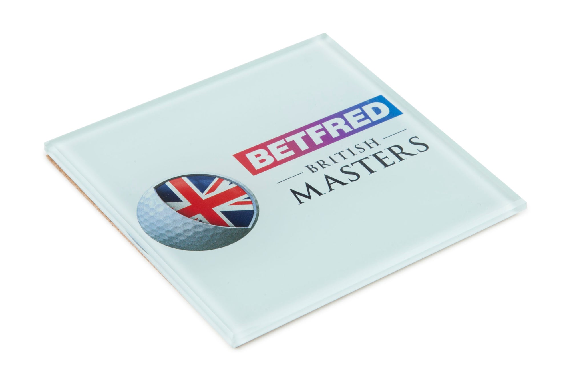 British Masters Glass Coaster - Front