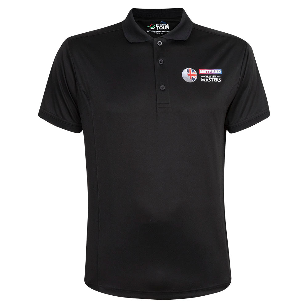 British Masters Polo - Black - Front